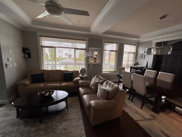 Before: the living and dining room