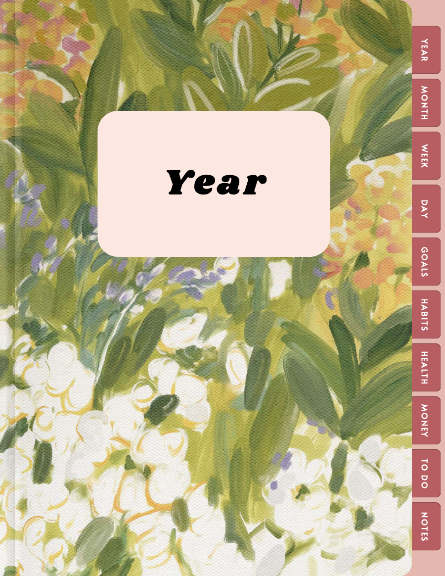 A section page from the Summer planner, with its tabs down the right edge